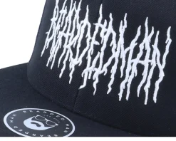 Death Metal Logo Black Snapback - Bearded Man