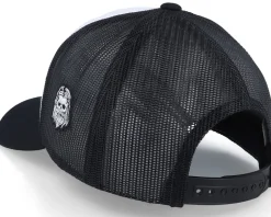 Death Metal Logo 2-tone White/Black Trucker - Bearded Man