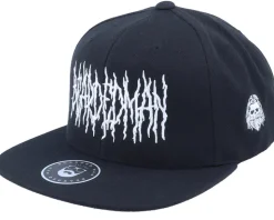 Death Metal Logo 2-tone White/Black Trucker - Bearded Man