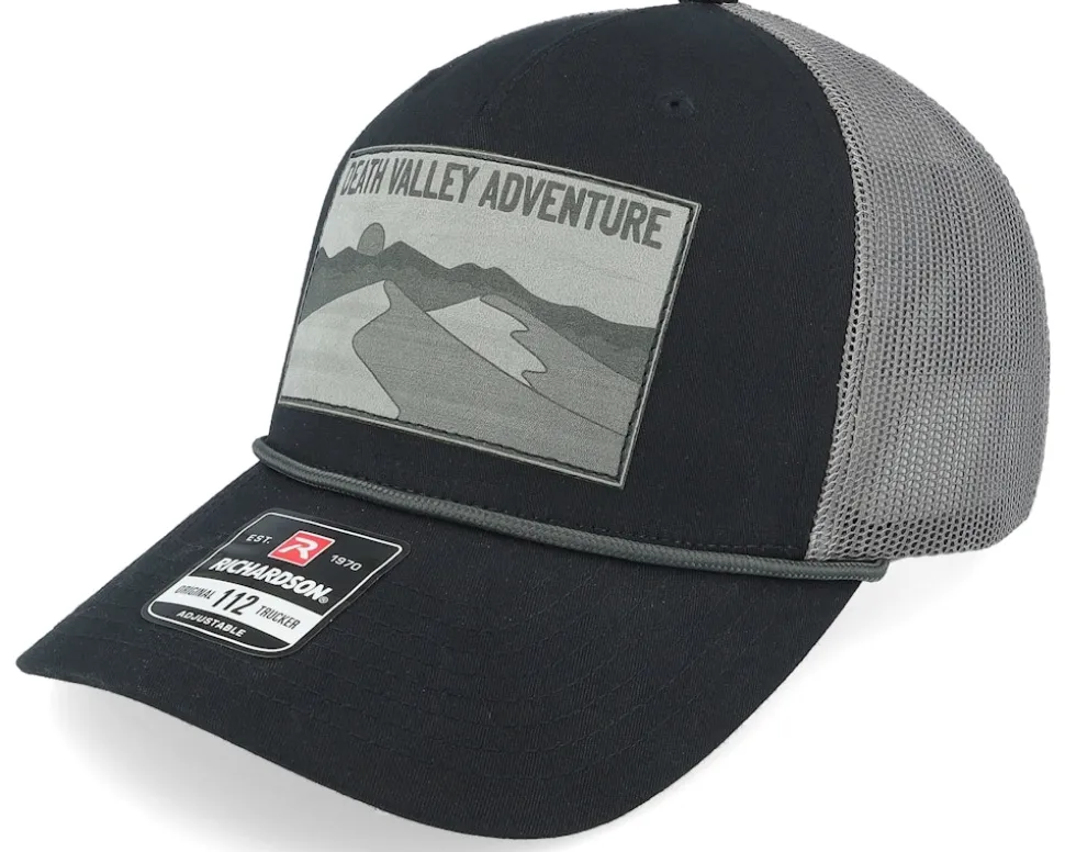 Death Valley Adventure Patch Black/Charcoal Rope Trucker - Wild Spirit