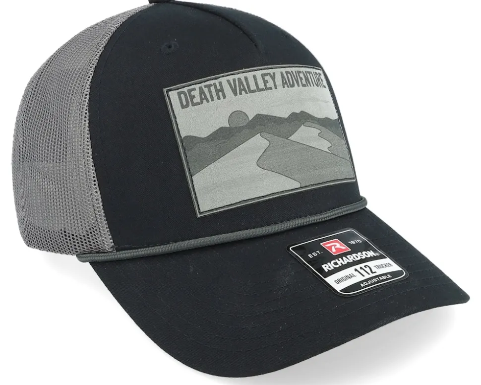 Death Valley Adventure Patch Black/Charcoal Rope Trucker - Wild Spirit