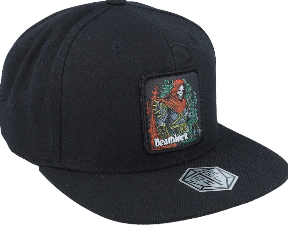 Deathlock Box Patch Black Snapback - Critiql Hit