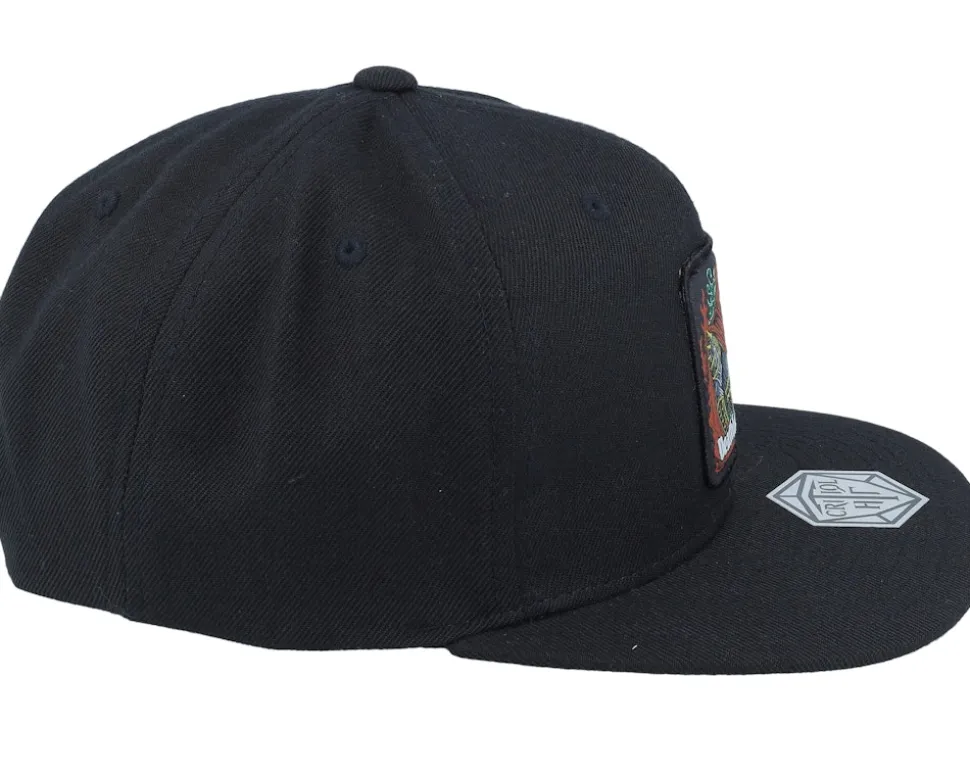 Deathlock Box Patch Black Snapback - Critiql Hit