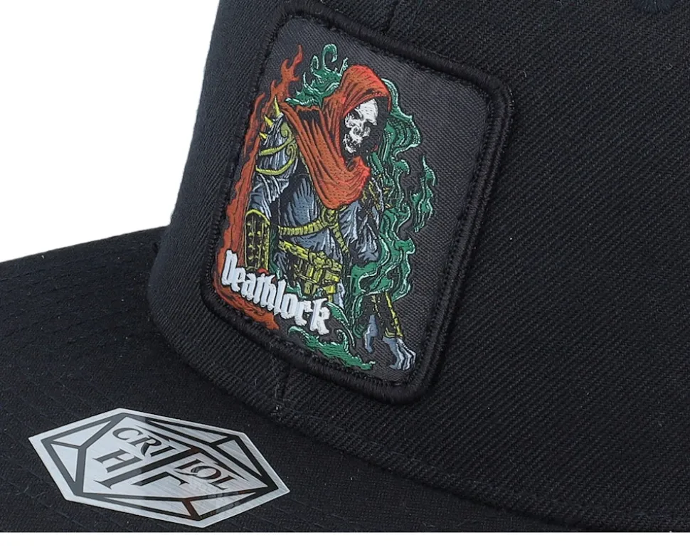 Deathlock Box Patch Black Snapback - Critiql Hit