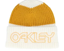 Deep Beanie Arctic White/Yellow Cuff - Oakley