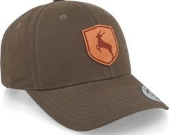 Deer Emblem Patch Waxed Brown Adjustable - Hunter