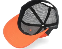 Deer Logo Patch 112 Split Orange/Black Trucker - Hunter