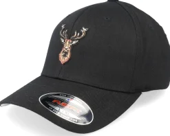 Deer Logo Patch Black Flexfit - Hunter