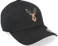Deer Logo Patch Black Flexfit - Hunter