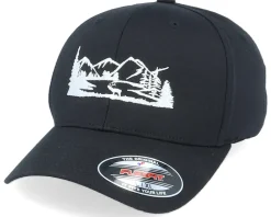 Deer Nature Silhouette Black Flexfit - Wild Spirit