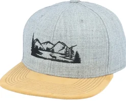 Deer Nature Silhouette Grey/Suede Snapback - Iconic