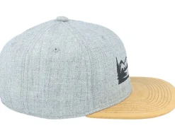 Deer Nature Silhouette Grey/Suede Snapback - Iconic