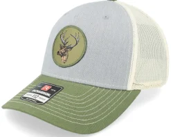 Deer Patch 112 Heather Grey/Birch/Olive Trucker - Hunter