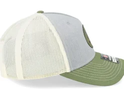 Deer Patch 112 Heather Grey/Birch/Olive Trucker - Hunter