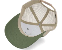 Deer Shield Patch 112fp Split Army Olive/Tan Trucker - Wild Spirit