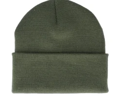 Deer Shield Patch Olive/Green Beanie - Wild Spirit