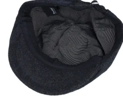 Deer Shiled Patch Charcoal Wool Ivy Flat Cap - Wild Spirit