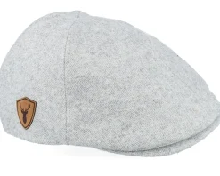 Deer Shiled Patch Light Grey Ivy Flat Cap - Wild Spirit