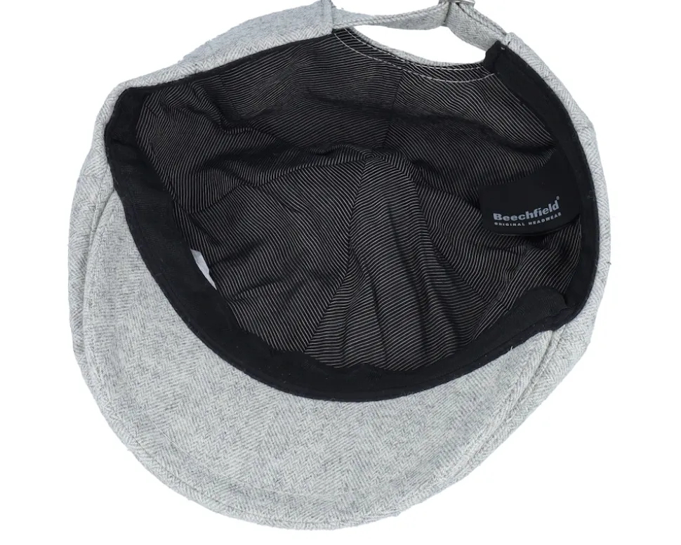 Deer Shiled Patch Light Grey Ivy Flat Cap - Wild Spirit