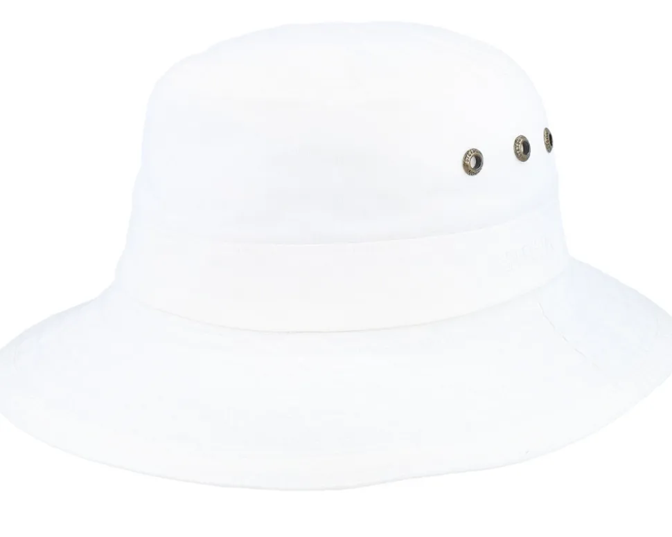 Delave Organic Cotton White Bucket - Stetson