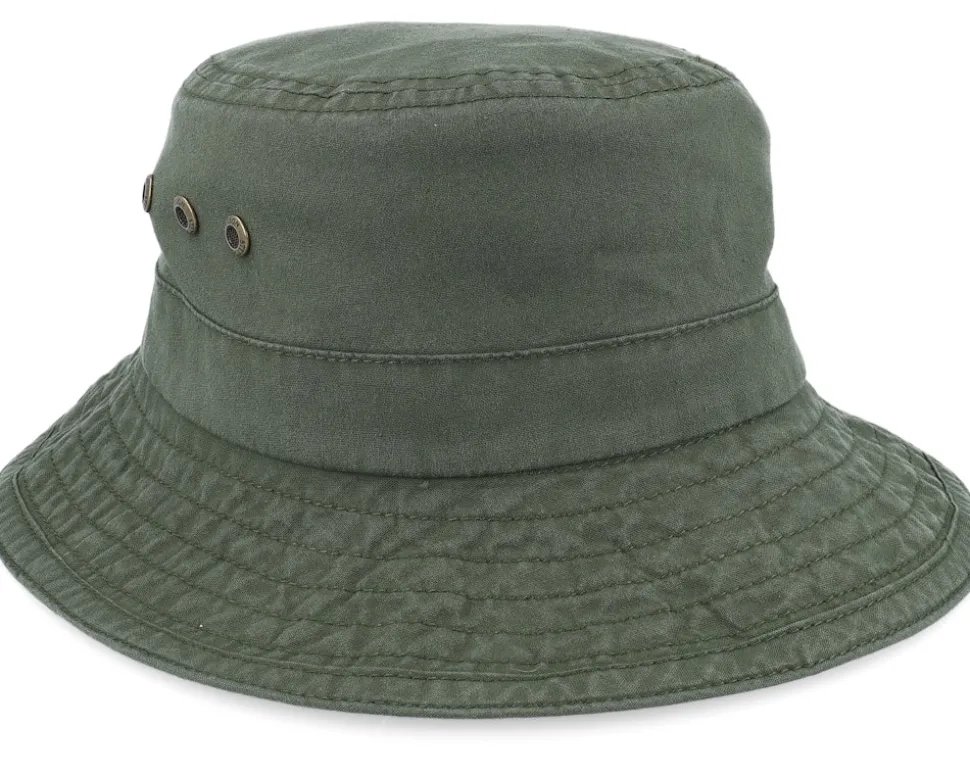 Delave Organic Cotton Forest Green Bucket - Stetson