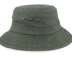 Delave Organic Cotton Forest Green Bucket - Stetson