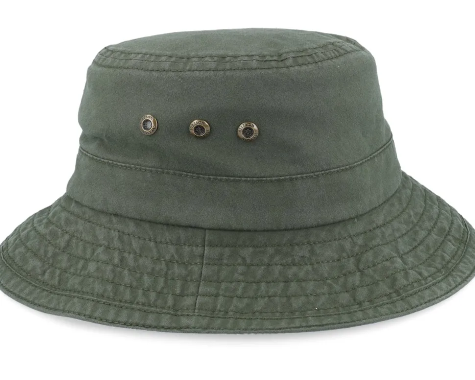 Delave Organic Cotton Forest Green Bucket - Stetson