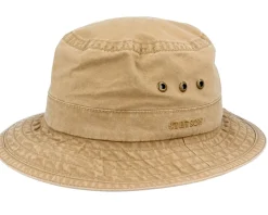 Delave Organic Cotton Khaki Bucket - Stetson