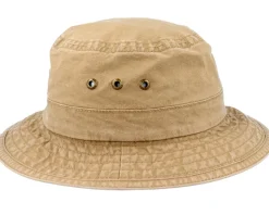 Delave Organic Cotton Khaki Bucket - Stetson