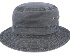 Delave Organic Cotton Vintage Black Bucket - Stetson