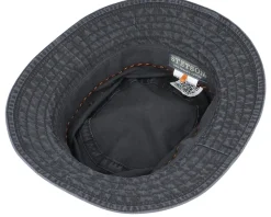 Delave Organic Cotton Vintage Black Bucket - Stetson