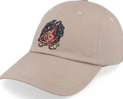 Delfino Devil Mask Taupe Dad Cap - Santa Cruz