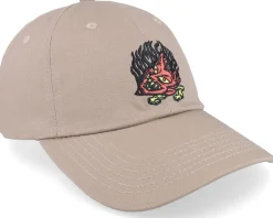 Delfino Devil Mask Taupe Dad Cap - Santa Cruz