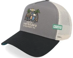 Delivery Grey/Black A-Frame Trucker - Coastal