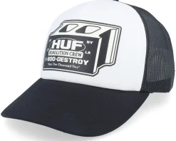 Demolition Crew Hat White/Black Trucker - HUF