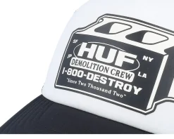 Demolition Crew Hat White/Black Trucker - HUF