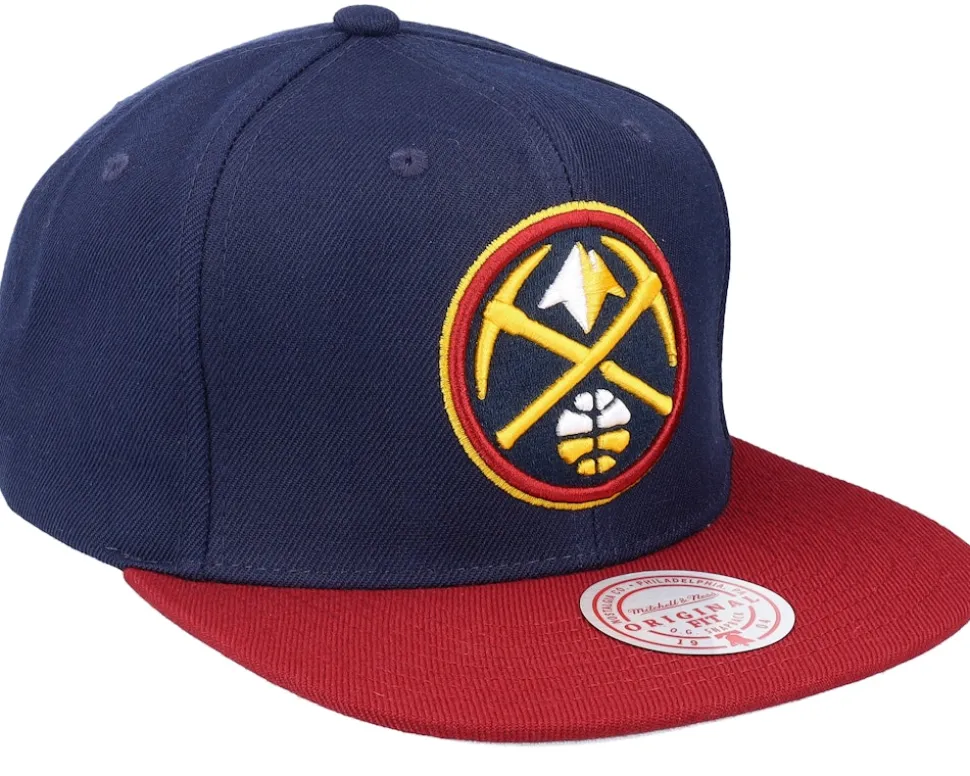 Denver Nuggets Team 2 Tone 2.0 Navy/Red Snapback - Mitchell & Ness