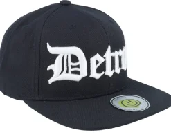 Detroit 3d Script Black Snapback - Lucid Smile