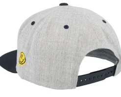 Detroit 3d Script Heather Grey/Black Snapback - Lucid Smile