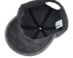 Detroit 3d Script Washed Black Dad Cap - Lucid Smile