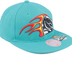 Detroit Pistons Dead Remix Deadstock Teal Snapback - Mitchell & Ness