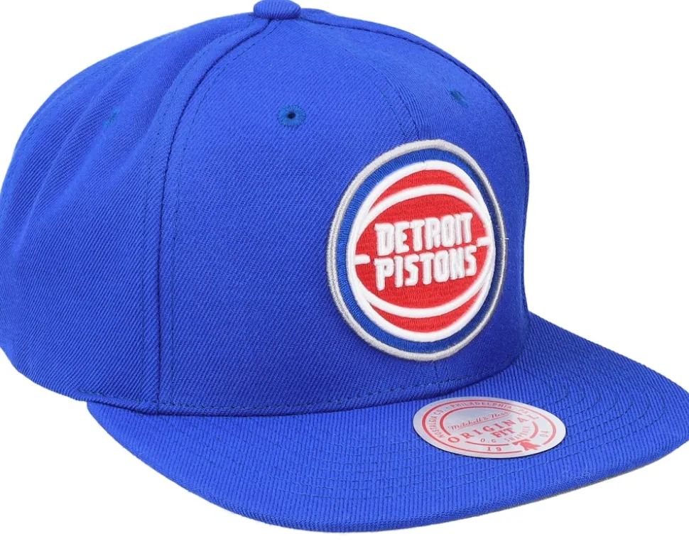 Detroit Pistons Team Ground 2.0 Blue Snapback - Mitchell & Ness