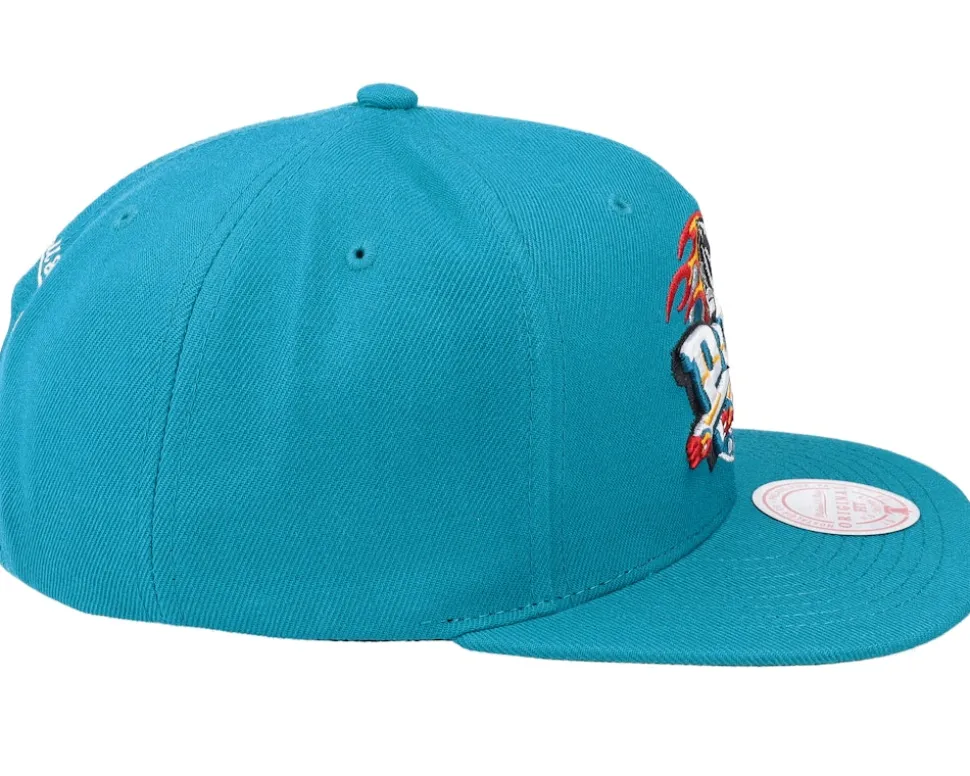 Detroit Pistons Team Ground 2.0 Teal Snapback - Mitchell & Ness