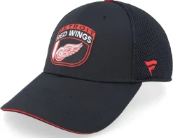 Detroit Red Wings Authentic Pro Draft Black/A. Red Trucker - Fanatics
