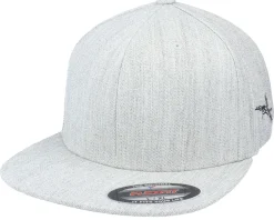 Devil & Angel Ak47 Side Heather Grey Flat Brim Snapback - Iconic