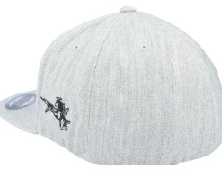 Devil & Angel Ak47 Side Heather Grey Flat Brim Snapback - Iconic