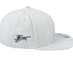 Devil & Angel Ak47 Side Heather Grey Flat Brim Snapback - Iconic
