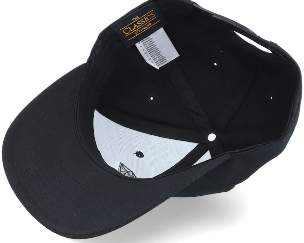 Diamond Gem Black Curved Adjustable - Iconic