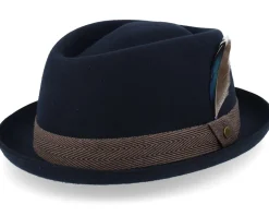 Diamond Woolfelt Midnight Blue Pork Pie - Stetson