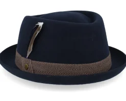 Diamond Woolfelt Midnight Blue Pork Pie - Stetson